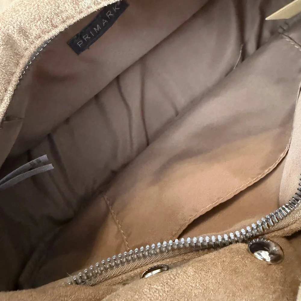 Studded Tan Shoulder Bag - Picture 5 of 11